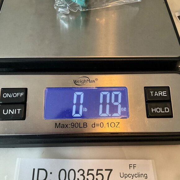 VTG Chunky Handmade Turquoise Color tone Ceramic Ring Plus size 9-9.5 - Picture 6 of 6